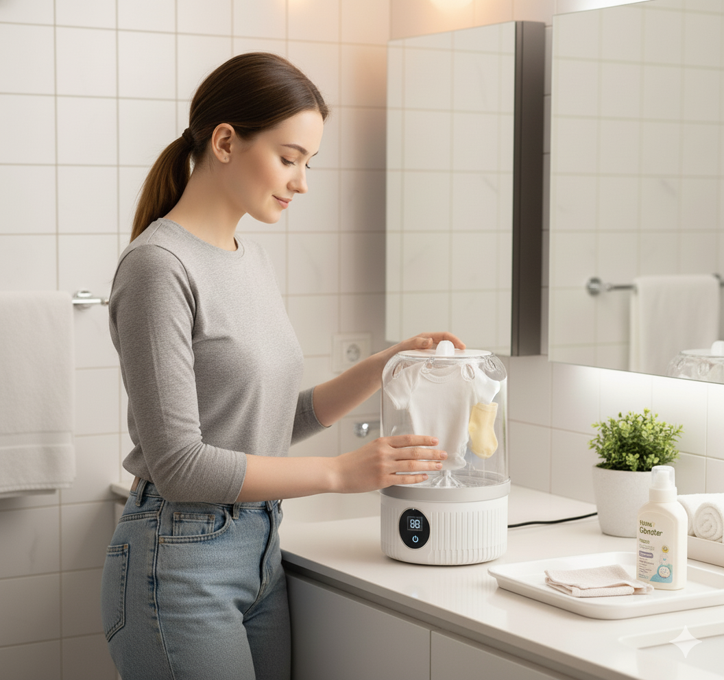 Mini Lavadora Automatica Portatil